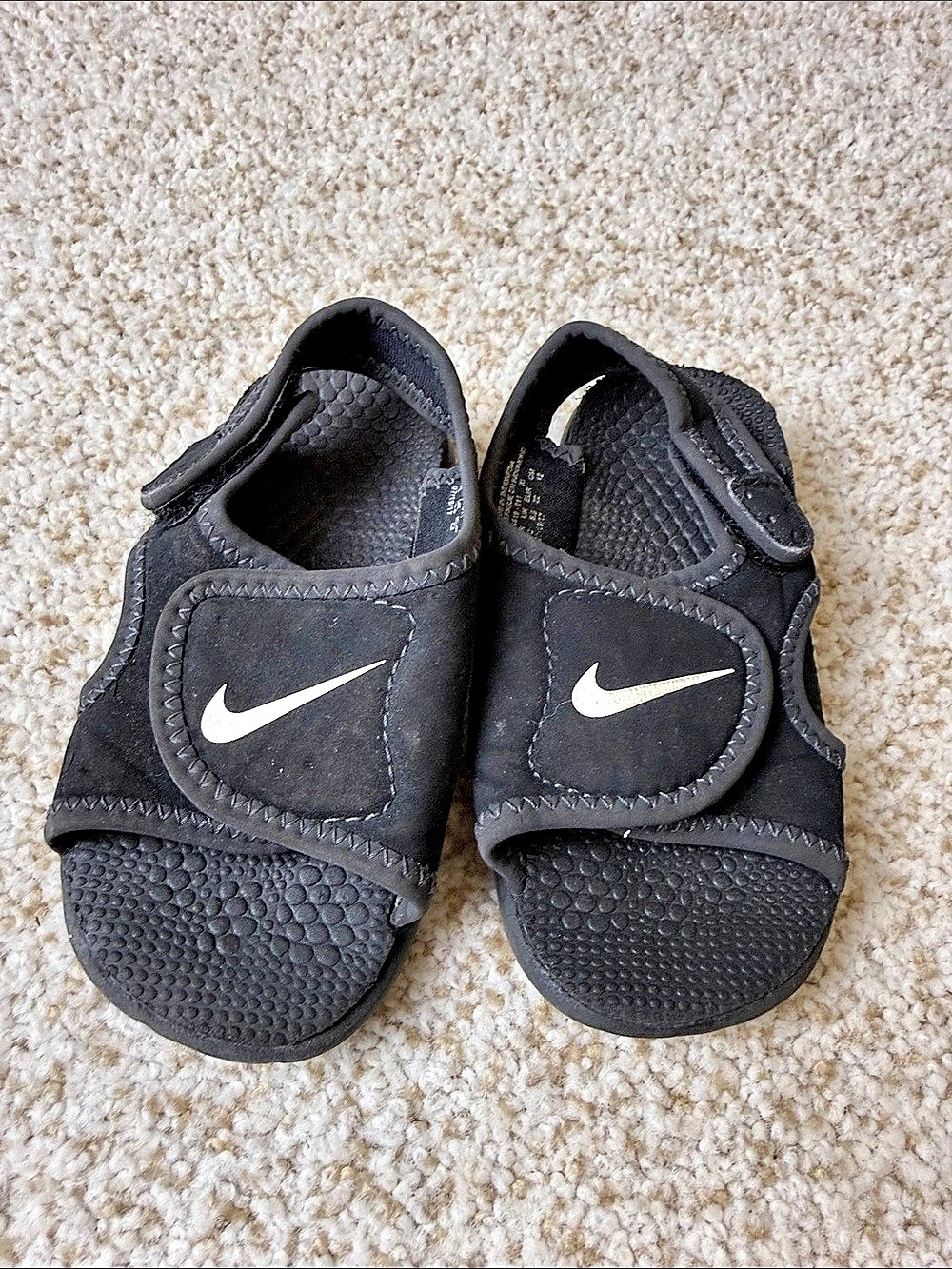 Nike Sunray Protect 2 Toddler Water Sandals Black Baby 6c Sandals